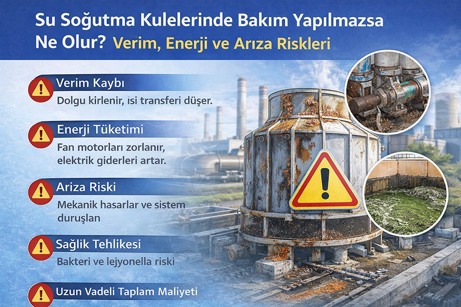Su Soğutma Kulelerinde Bakım Yapılmazsa Ne Olur?